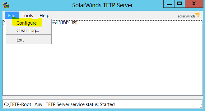 download solarwinds tftp server not working
